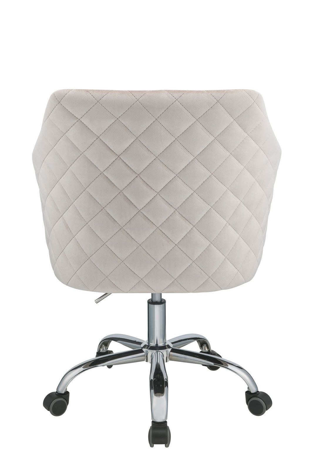 ACME Cosgair Office Chair in Champagne Velvet & Chrome