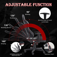 Gaming Chair, Computer Chair with Lumbar Support, Adjustable Height Gaming Chair, Office Chair with Headrest