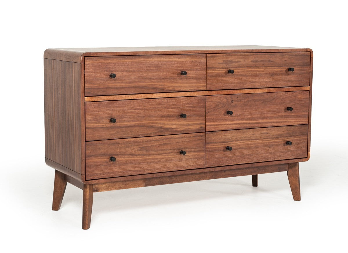 Modrest Marshall Mid-Century Modern Walnut Dresser