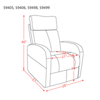 ACME Ricardo Recliner w/Power Lift, Beige PU