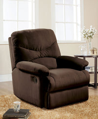 ACME Arcadia Recliner (Motion) in Chocolate Microfiber