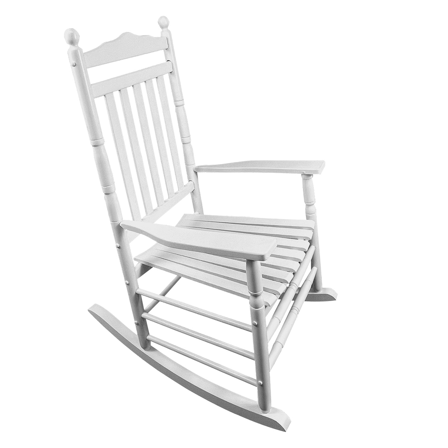 Balcony Porch Adult Rocking Chair - White