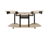 ACME Eleazar Computer Desk, Natural Oak