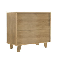 Drawer Dresser Cabinet, Bar Cabinet with Solid Wood Handles and Foot Stand