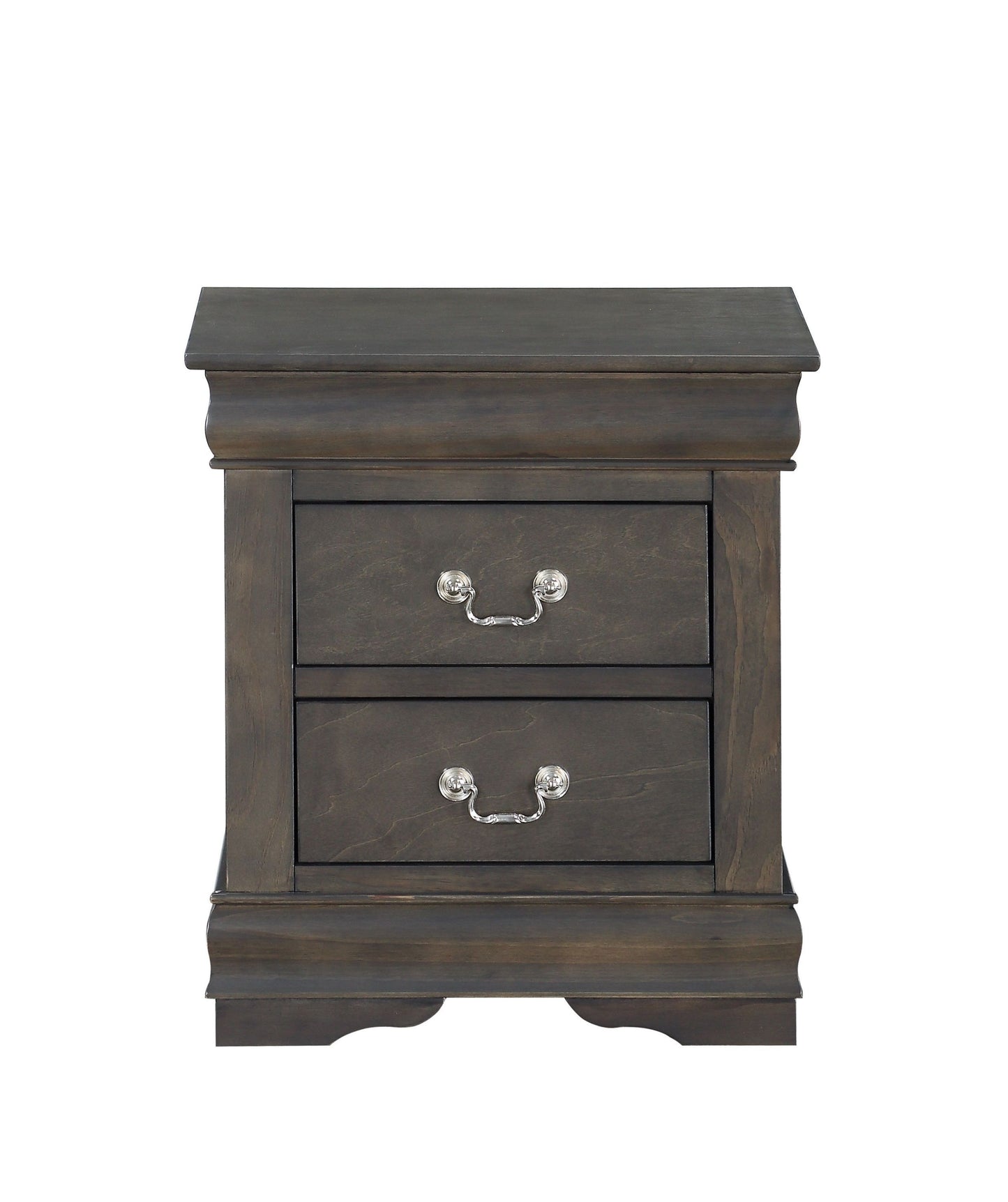 ACME Louis Philippe Nightstand in Dark Gray