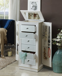 ACME Talor Jewelry Armoire in White