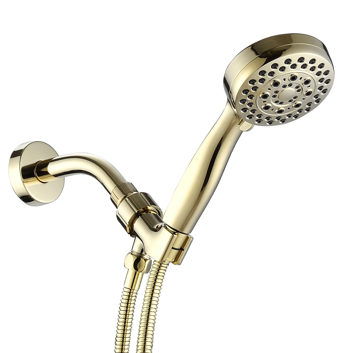 Handheld Shower Head with Hose High Pressure Shower Heads, Gold