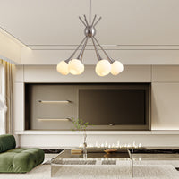 Modern American Medieval Branch Golden Chandelier 6 Bulbs