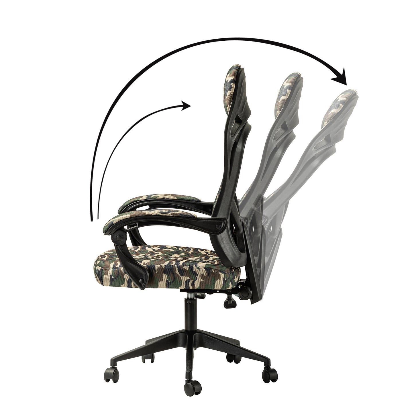 Nina Swivel Camouflage Gaming Chair with Adjustable Height