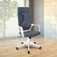 Techni Mobili Modern Studio Office Chair, Grey/White