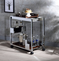 ACME Lisses Serving Cart in Chrome