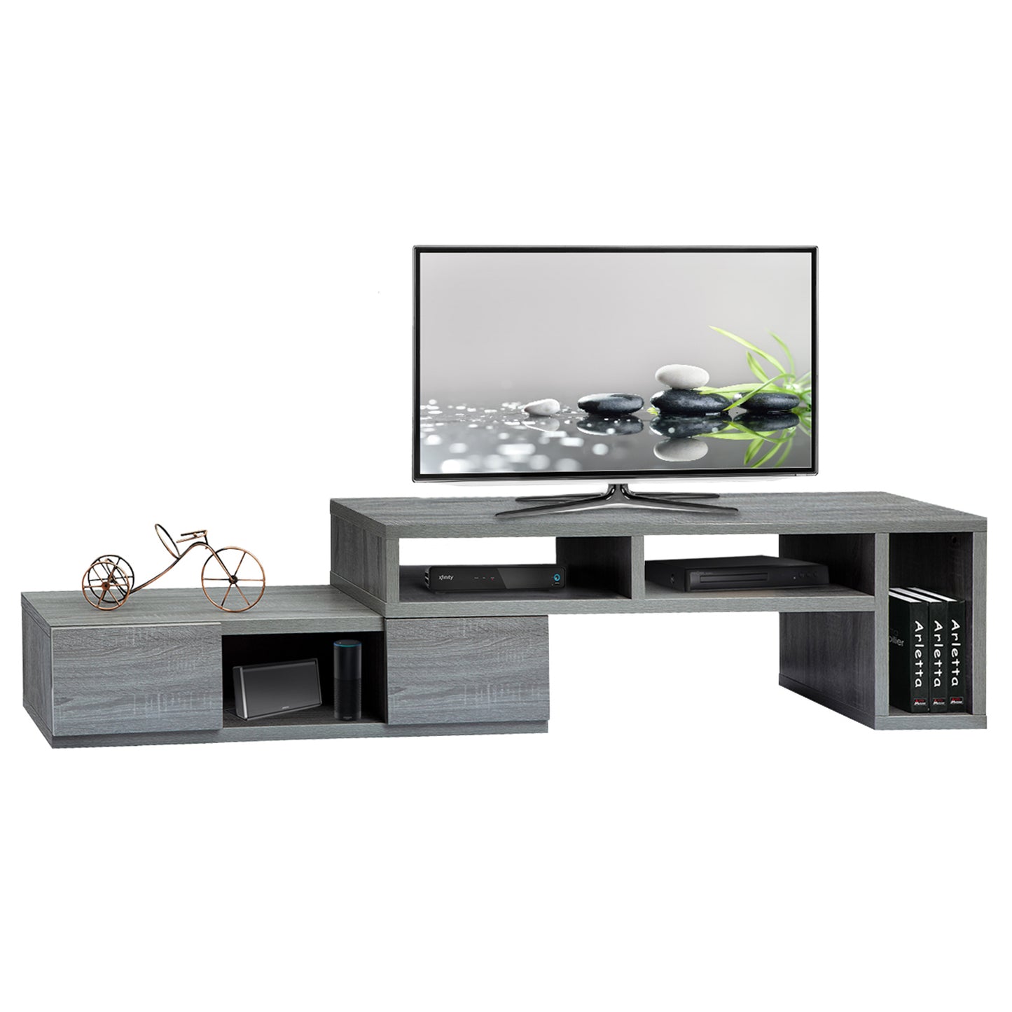 Techni Mobili Adjustable TV Stand Console for TV Up to 65"