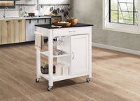 ACME Ottawa Kitchen Cart, Black & White