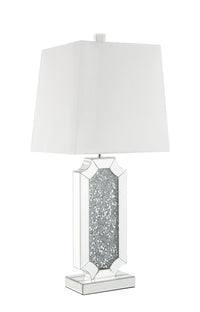 ACME Noralie Table Lamp in Mirrored & Faux Diamonds