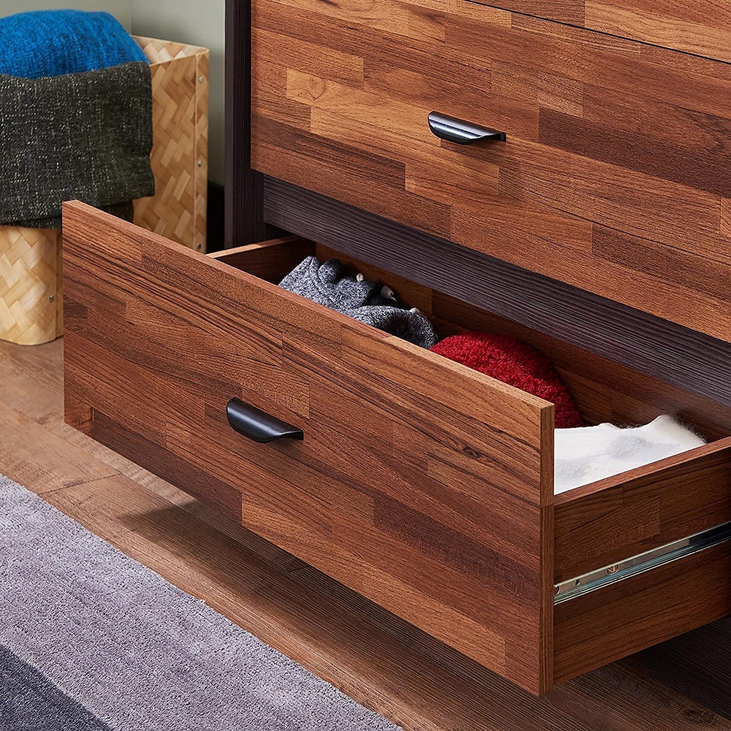 ACME Eloy Chest in Walnut & Espresso