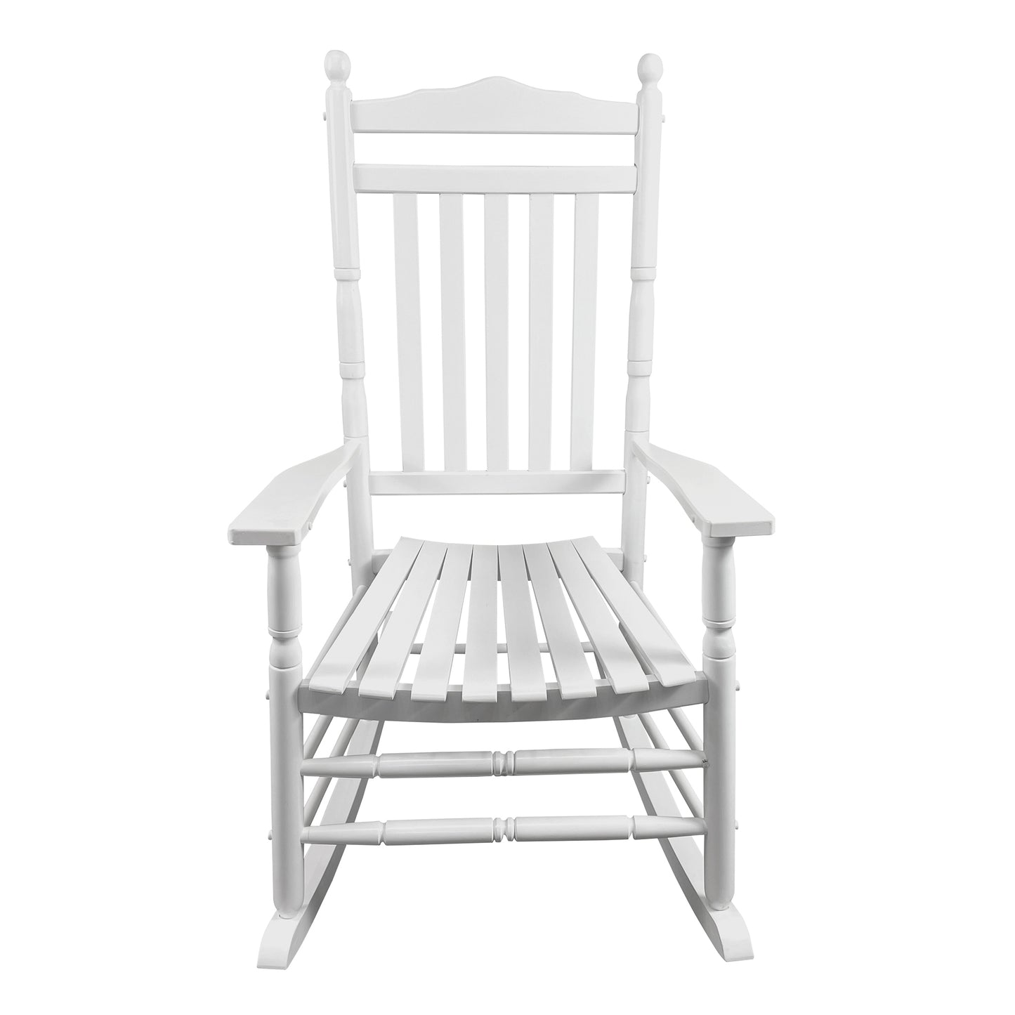 Balcony Porch Adult Rocking Chair - White