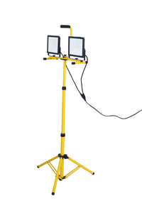 10,000 Lumen  LED Work Light , Dual head,Telescoping Adjustable Tripod Stand, Rotating Lamps