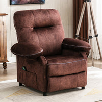 Recliner Chair with Heat Ergonomic Lounge Chair for Living Room with Side Pocket