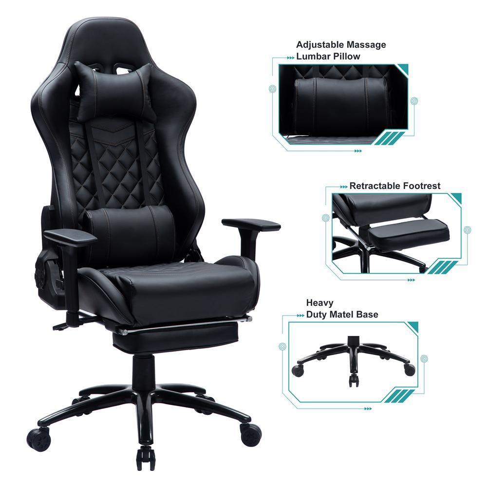 Seat Height Adjustable Swivel Racing Office Computer Ergonomic Video Game Chair