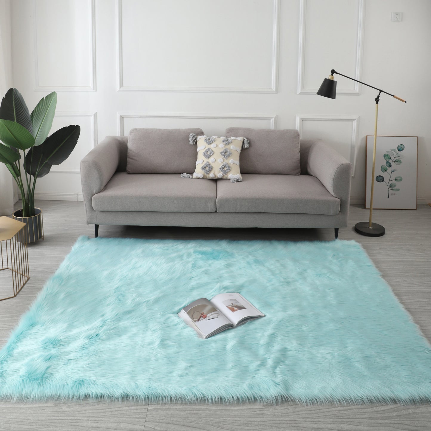 "Cozy Collection" Ultra Soft Fluffy Faux Fur Sheepskin Area Rug