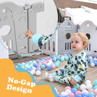 Baby Playpen for Toddler, Kids Activity Center, Safety Large Play Yard Home Indoor & Outdoor Safety Gates