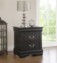 ACME Louis Philippe Nightstand in Black