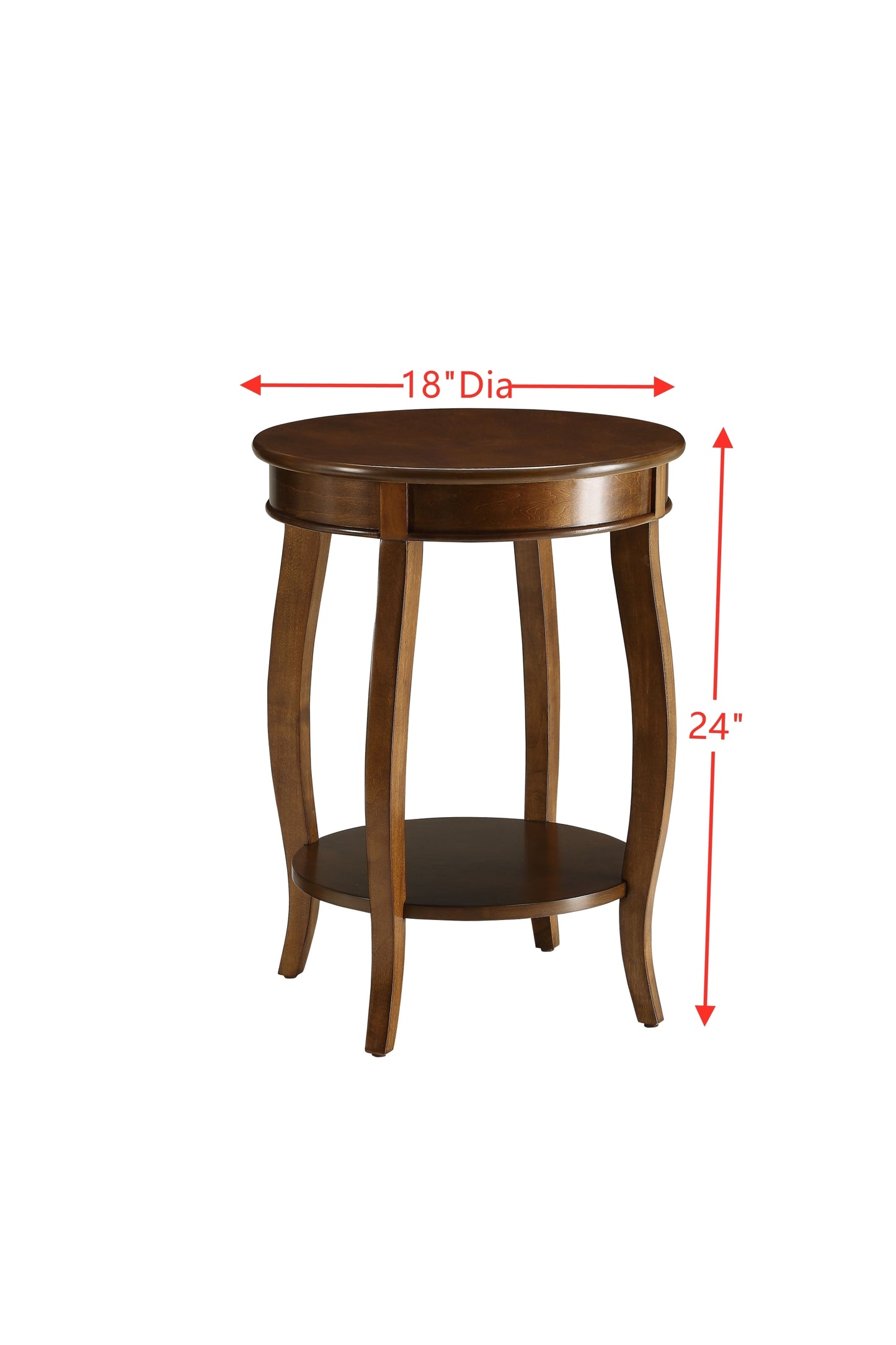 ACME Aberta Side Table in Walnut