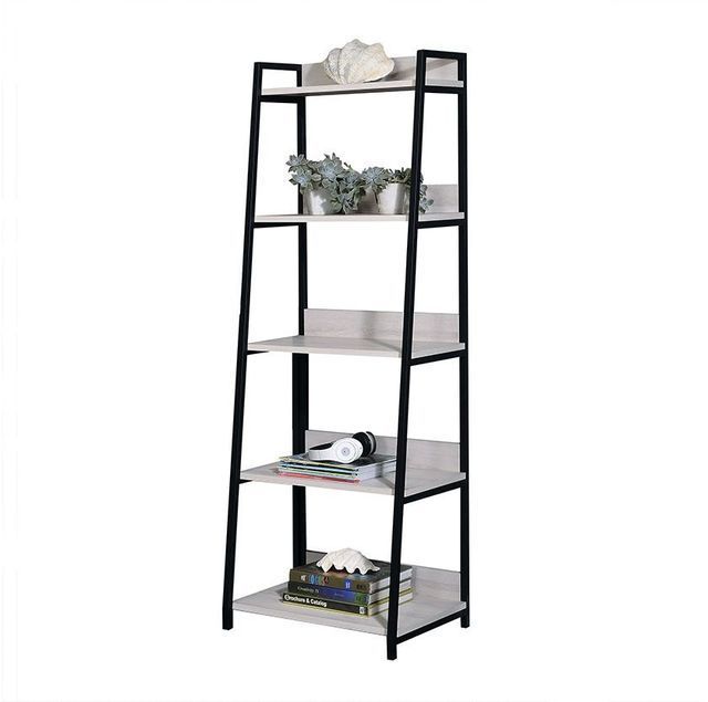 ACME Wendral Bookshelf (5-Tier, 16"L), Natural & Black