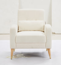 1018 White Accent Chair