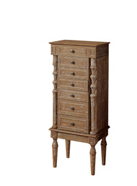 ACME Taline Jewelry Armoire in Weathered Oak