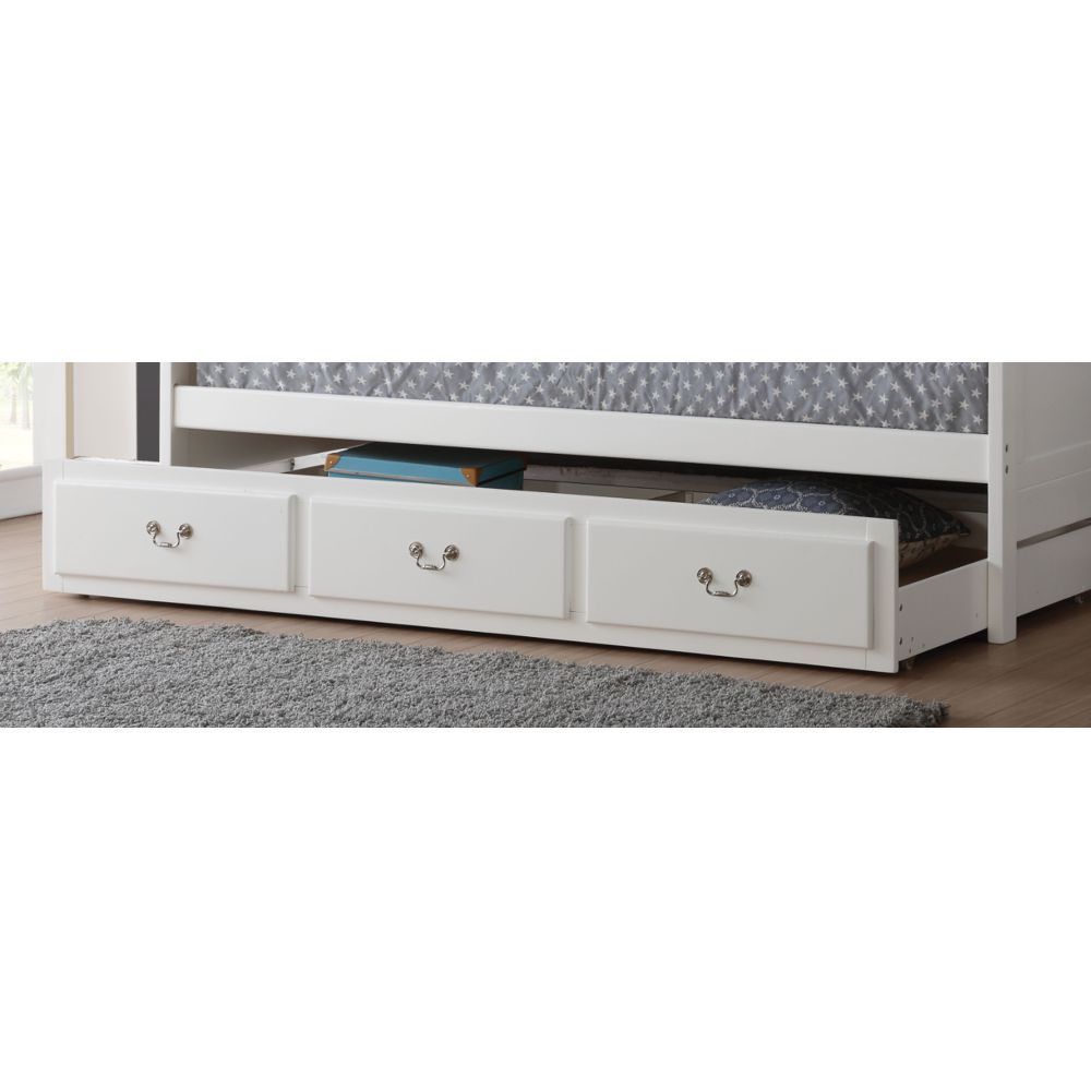 ACME Bailee Trundle (Twin) in White 39102