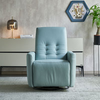 Modern Comfortable Velvet Rocking Chair for Living Room & Reading Room Beige Color