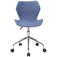 Techni Mobili Modern Height Adjustable Office Task Chair, Blue