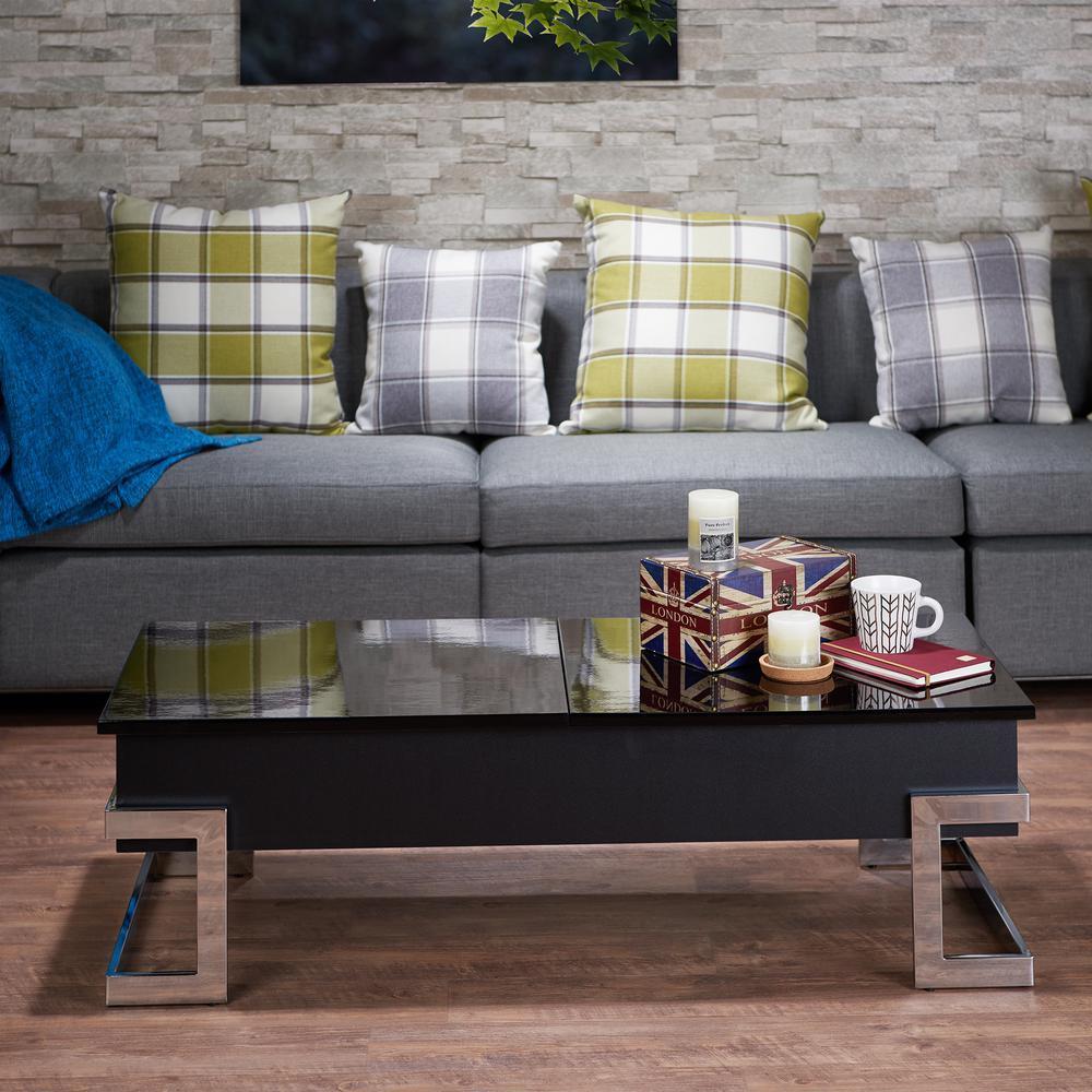 ACME Calnan Coffee Table in Black & Chrome