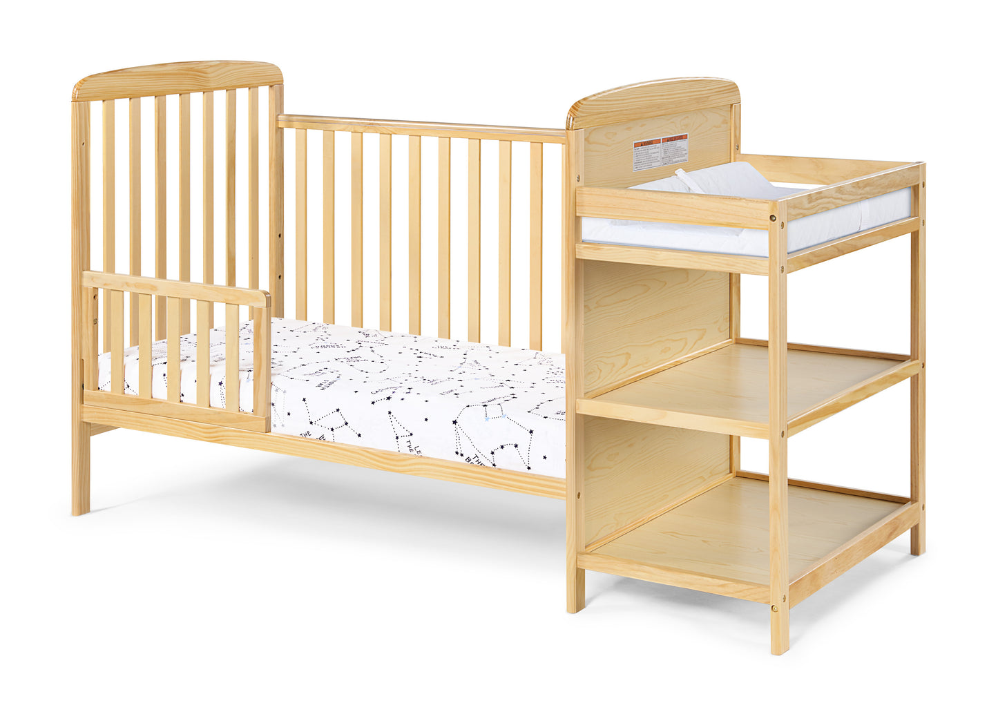 Ramsey Crib and Changer Combo Natural