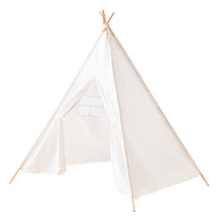 Kids Tent Natural Cotton Canvas Stable Framework Indoor Outdoor Safe Playing House Toys for Boy Girl