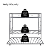 Twin Over Twin Bunk Bed with Trundle