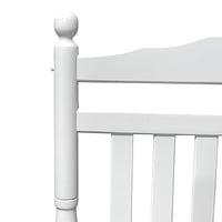 Balcony Porch Adult Rocking Chair - White