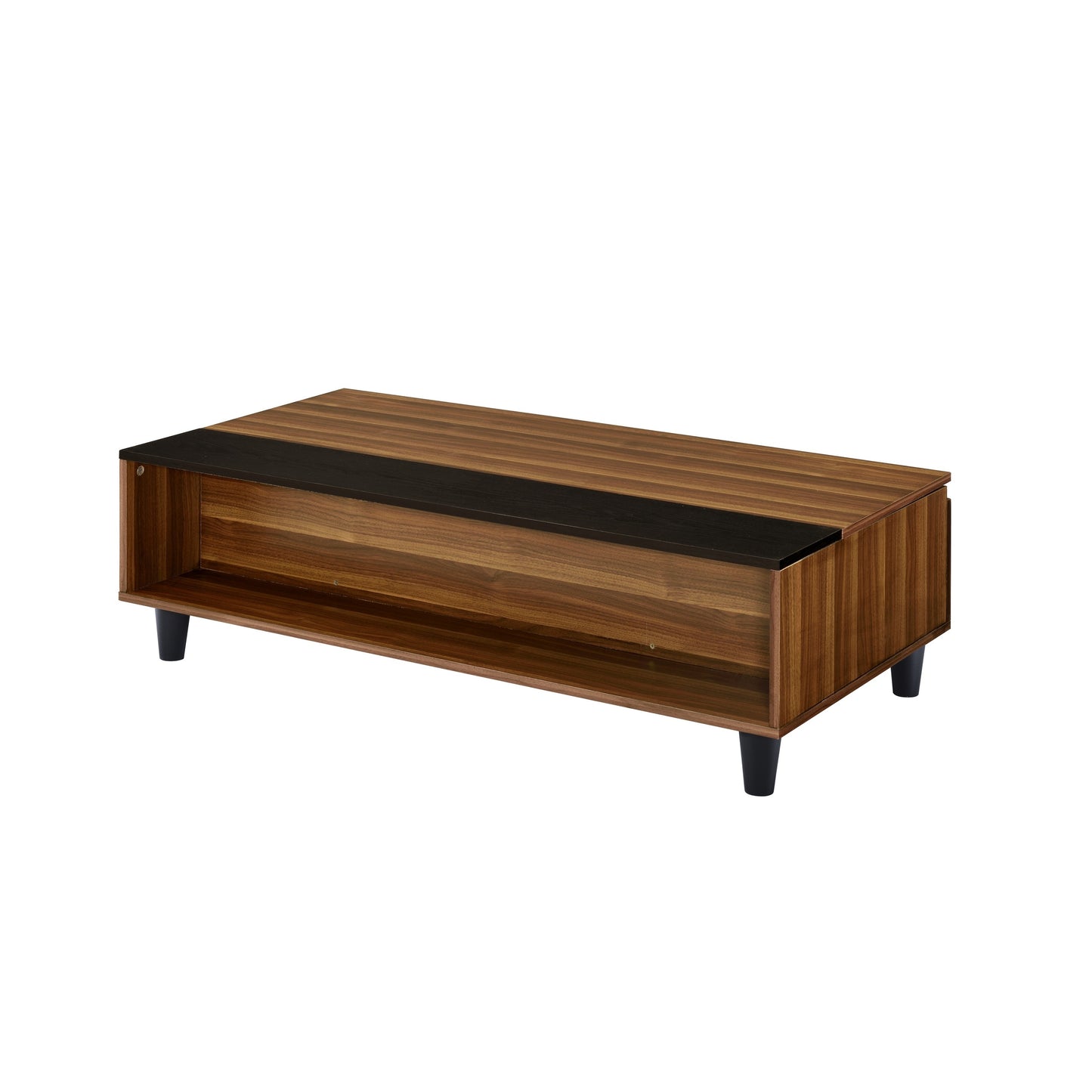 ACME Avala Coffee Table w/Lift Top, Walnut & Black