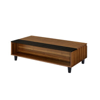 ACME Avala Coffee Table w/Lift Top, Walnut & Black