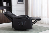 Power Recliner Chair Classic with Traditional Luxurious PU Leather luster, and Electric Headrest & Two Cupholders