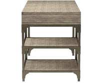 ACME Gorden Desk in Weathered Oak & Antique Silver