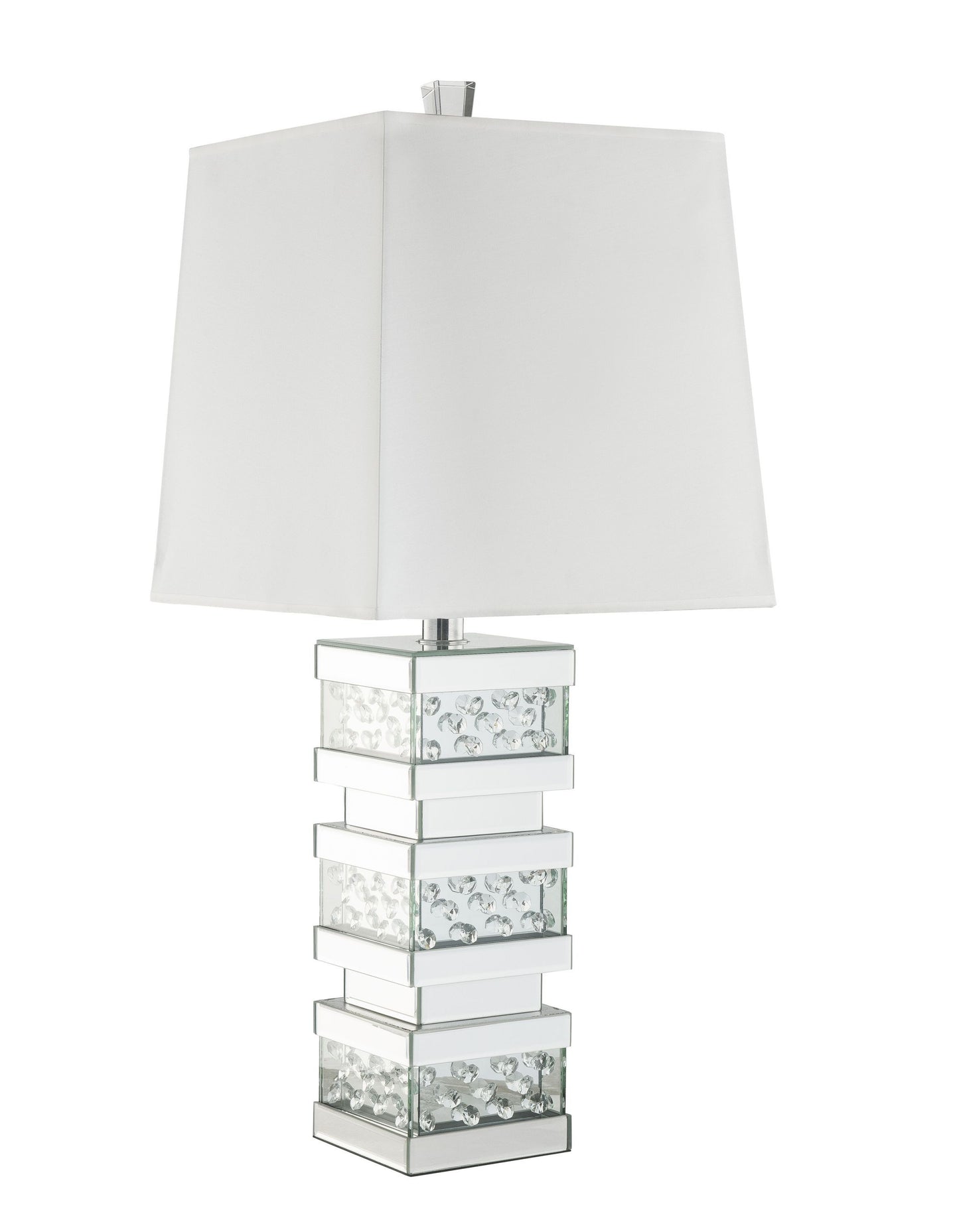 ACME Nysa Table Lamp in Mirrored & Faux Crystals