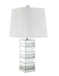 ACME Nysa Table Lamp in Mirrored & Faux Crystals