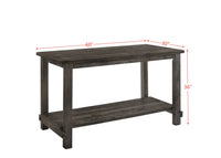 ACME Martha II Counter Height Table in Weathered Gray