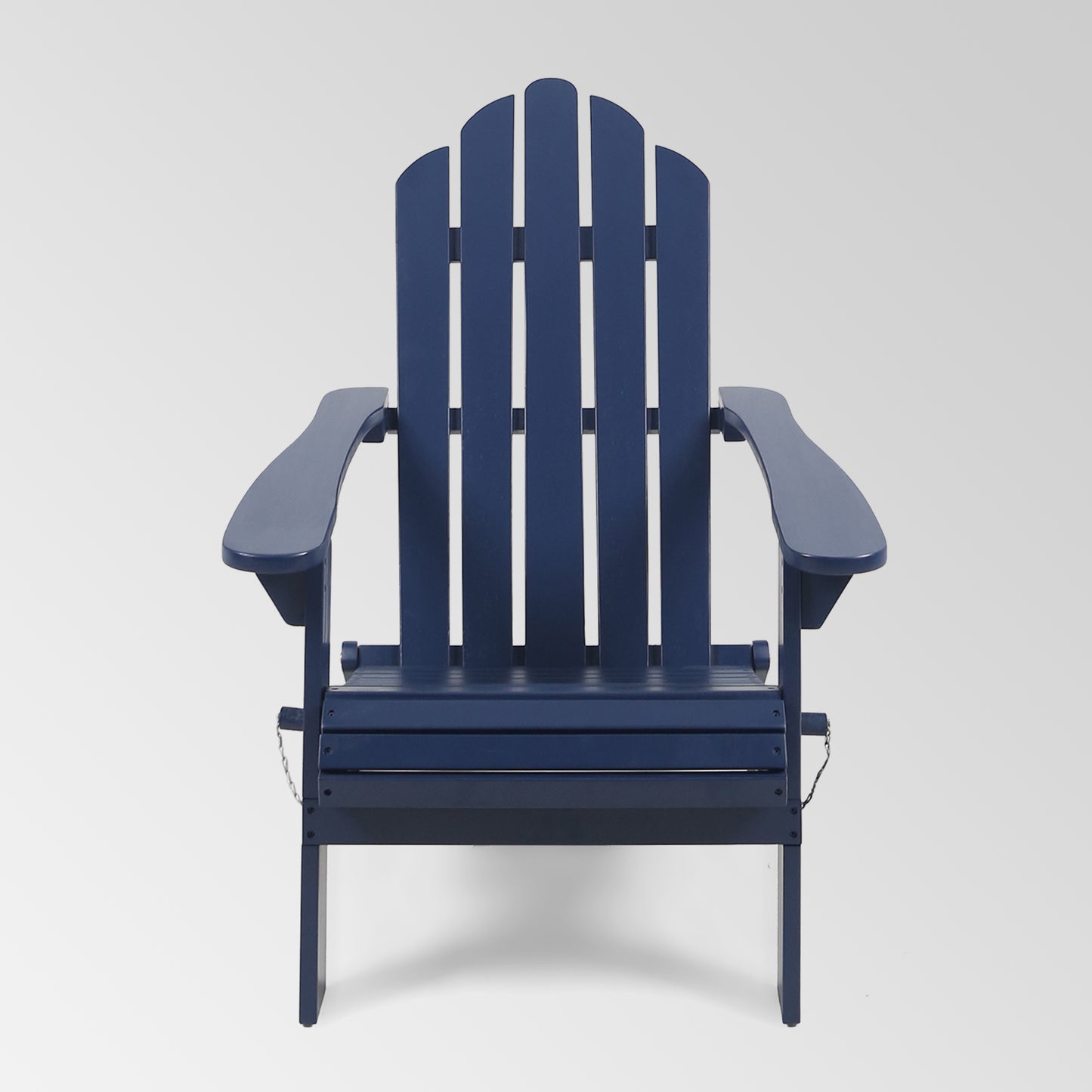 Outdoor Foldable Solid Wood Chair Dark Blue