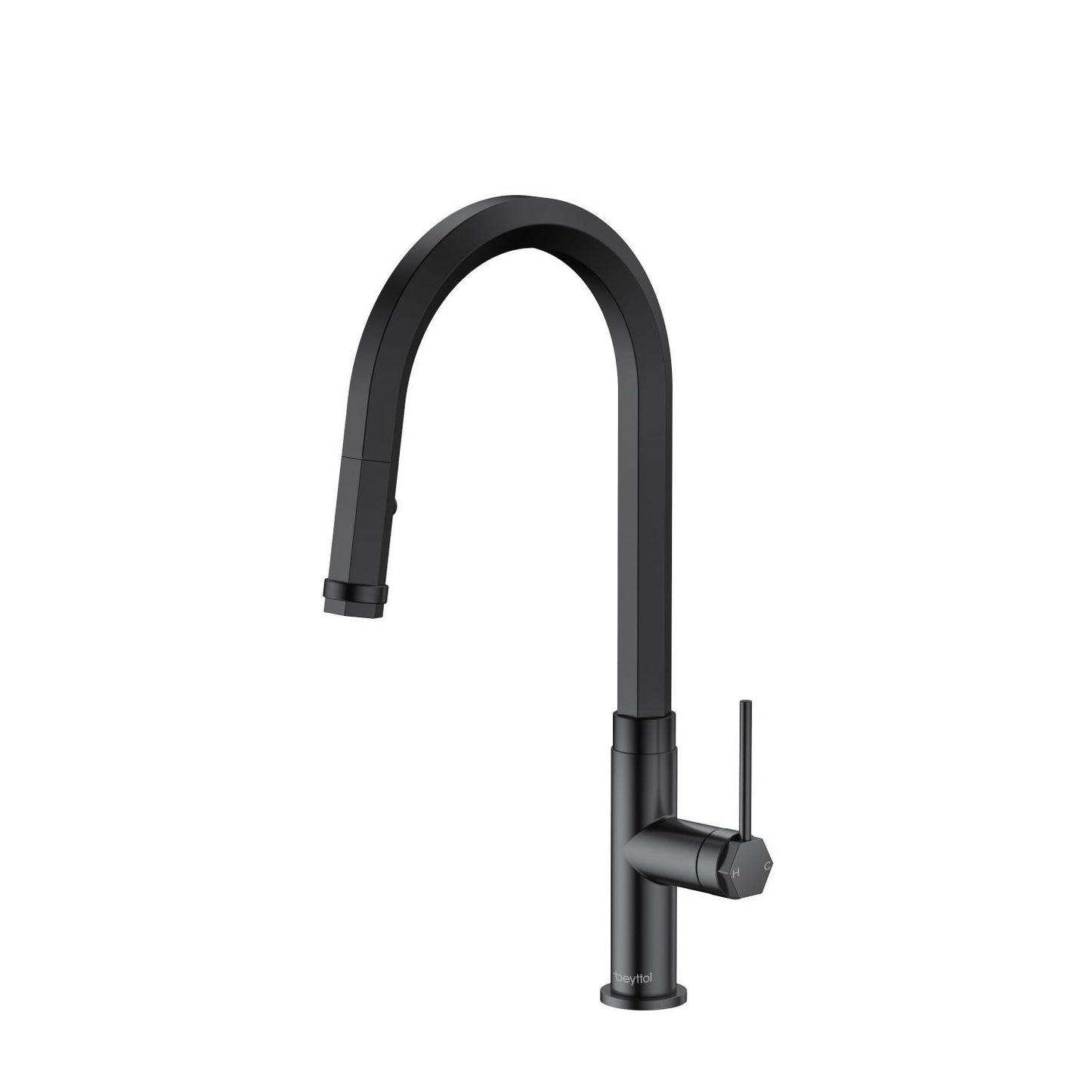 Single Handle Pull Down Sprayer Kitchen Faucet with Advanced Spray, Pull Out Spray Wand in Matte Black