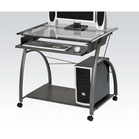 ACME Vincent Computer Desk in Pewter 00118