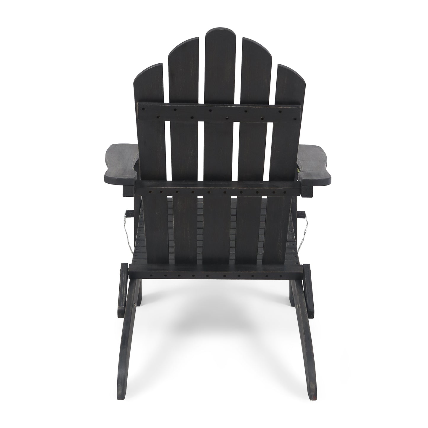 Dark Gray Hollywood Foldable Solid Wood Chair