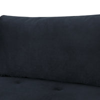 Sectional Sofa with Two Pillows, L-Shape Upholstered Couch with Modern Elegant Velvet for Living Room Apartment